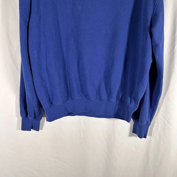 Kansas Jayhawks Sweater Men's Medium Blue Embroidered Colosseum Pullover - Picture 10 of 10